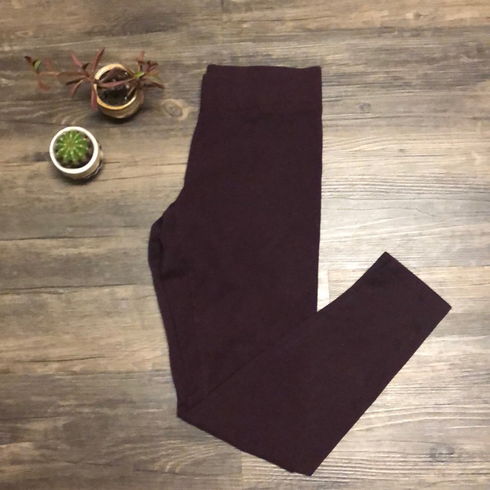 Burgundy Leggings